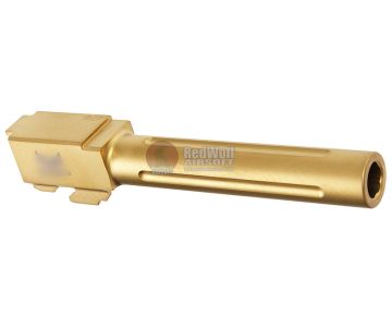 Guns Modify CNC SF Stainless Steel Fluted Barrel for Tokyo Marui G17 GBB - Nitride Gold