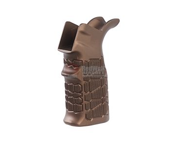 G&P Aluminum (CNC Process) Waffle Heat Sink Grip for Tokyo Marui & G&P M4 / M16 Series (Hex,Sand)