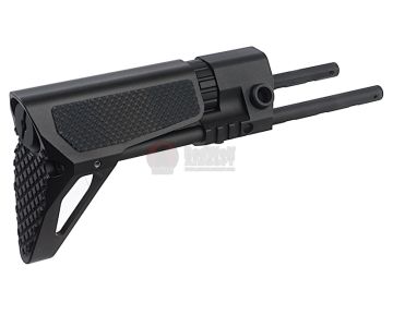 G&P PDW Stock (Slim) for Tokyo Marui & G&P M4 / M16 Metal Body Series (Checker, Black) 1