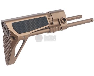 G&P PDW Stock (Slim) for Tokyo Marui & G&P M4 / M16 Metal Body Series (Checker, Sand) 1