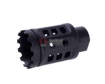 G&P Meat Cutter (S) for Tokyo Marui M16 Series (14mm CW  & CCW Adaptor included) - Black 1