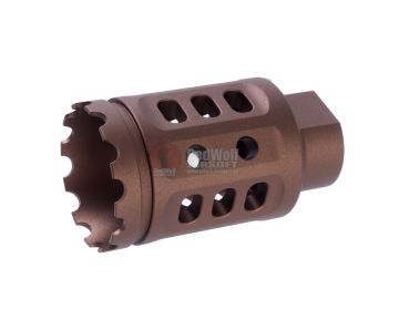 G&P Meat Cutter (S) for Tokyo Marui M16 Series (14mm CW  & CCW Adaptor included) - Sand