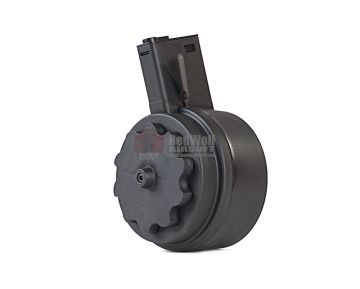 G&P M4 Magazine (1500 rounds AEG Attack Type Auto Winding Drum Magazine) - Black 1