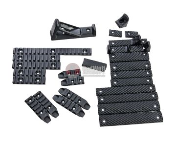 G&P M-lok / Keyomd Rail Cover Set - Black