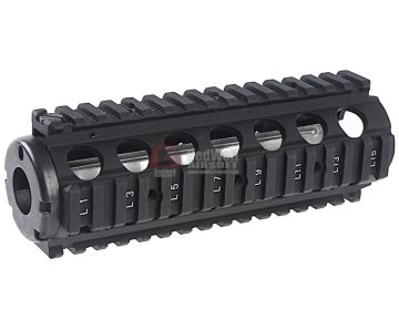 G&P Aluminum MK18 Mod O RIS for Tokyo Marui M4 / M16 Series - Black 1