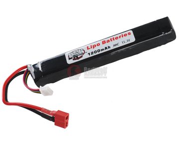 G&P Airsoft Lipo Battery 11.1v 1200mAh (30C, Big Deans / T Connector) 1