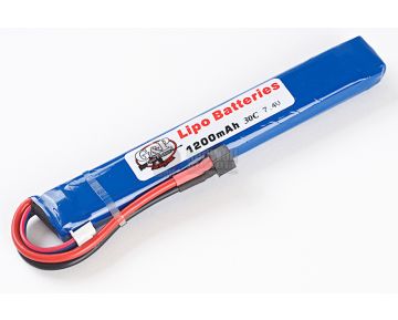 G&P Lipo Battery (7.4v 1200mAh, 30C, Mini Dean) 1
