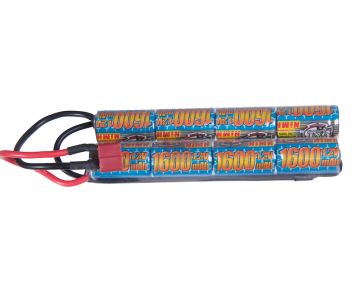G&P 9.6v 1600mAh V-Shape Battery (Ni-MH / Deans)