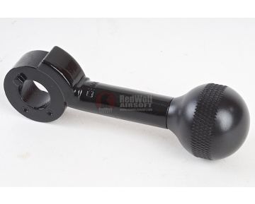 ARES Striker Cocking Handle (Zine Alloy CNC, Type 2) - Gloss Black