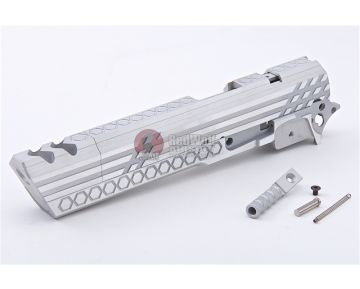 Gunsmith Bros CNC Aluminum Smoking Holes Open Slide Kit Set for Tokyo Marui Hi-Capa Series - Silver 1