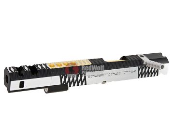 Gunsmith Bros CNC Aluminum IMM Curve Top Rhombus Open Slide Set for Tokyo Hi-Capa Series - 2 Tone 1
