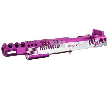 Gunsmith Bros CNC Aluminum Limited Dragoncat Open Slide Set for Tokyo Marui Hi Capa 5.1 GBB - 2 Tone Purple 1