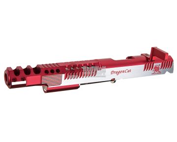 Gunsmith Bros CNC Aluminum Limited Dragoncat Open Slide Set for Tokyo Marui Hi Capa 5.1 GBB - 2 Tone Red 1