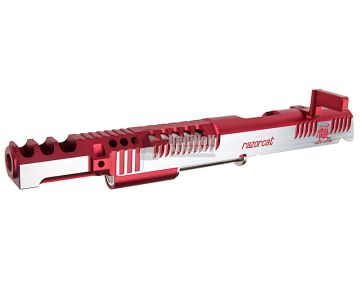 Gunsmith Bros CNC Aluminum Limited Razorcat Open Slide Set for Tokyo Marui Hi Capa 5.1 GBB - 2 Tone Red 1
