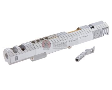 Gunsmith Bros CNC Aluminum IMM Rhombus Style Open Slide Set for Tokyo Hi-Capa Series - Silver 1