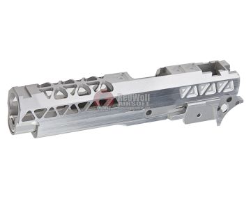 Gunsmith Bros Triangle Slide Set (Small R Cut w/ Frame & Guide Rod) for Tokyo Marui Hi-Capa GBB Series - Silver 1