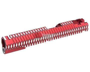 Gunsmith Bros SV Standard Whole Rhombus Single Slide for Tokyo Marui Hi-Capa GBB Series - Red 2 Tone