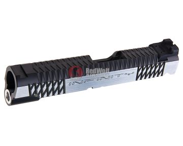 Gunsmith Bros CNC Aluminum SV Rhombus 4.3 Single Slide w/ Rear Sight for Tokyo Marui Hi-Capa Series - 2 Tone