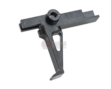 Hephaestus GHK M4 GBBR Airsoft Flat Trigger (CNC Steel, Type A - Black) 1