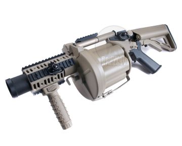 ICS MGL Grenade Launcher (Crane Stock / Tan) 1