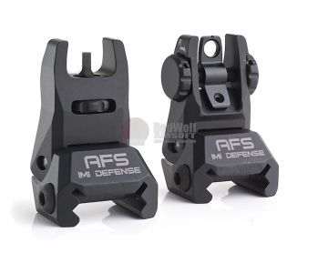 IMI Defense AFS Aluminum Flip Up Sight Set - BK