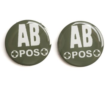 TMC James Glow in Dark Blood Type Patch (AB+ / Olive Drab)  1