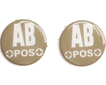 TMC James Glow in Dark Blood Type Patch (AB+ / Dark Earth)  1