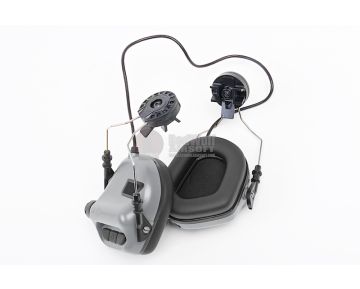 Earmor Hearing Protection Ear-Muff Helmet Version - Gray