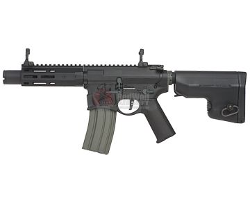 EMG Sharps Bros 'Warthog' Licensed Full Metal Advanced AEG Rifle - 7 inch SBR Black (by ARES) 1