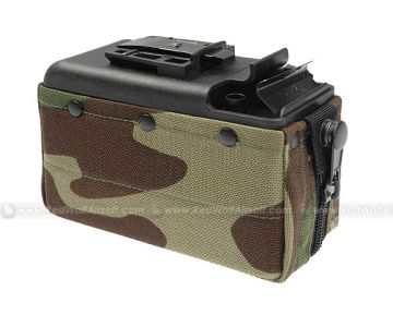 MAG M249 Magazine (2500 rounds Airsoft AEG Drum Magazine) - Woodland 1