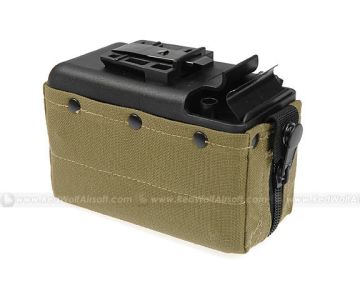 MAG M249 Magazine (2500 rounds Airsoft AEG Drum Magazine) - Khaki 1