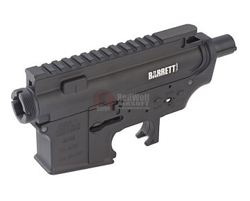 Madbull M4 Metal Receiver Ver.2 w/ Self Retaining Pins & Shortened Stock Tube (Barrett Marking) - BK 1
