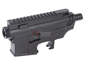 Madbull M4 Metal Receiver Ver.2 w/ Self Retaining Pins & Shortened Stock Tube (Umbrella Marking) - BK