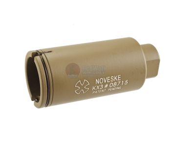 Madbull Noveske KX3 Adjustable Amplifier Flash Hider (14mm CCW) - TAN