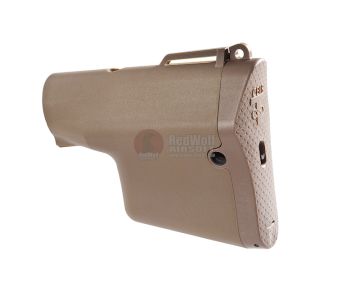 Madbull Troy Battle Ax M4 Buttstock w/ Silver Wire core - TAN