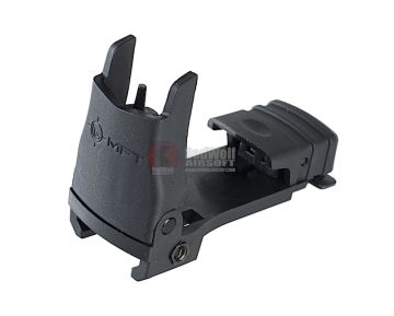 MFT Back Up Polymer Flip Up Front Sight w/ Standard iron Sight Elevation Adjustment - BK
