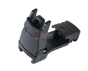 MFT Back Up Polymer Flip Up Rear Sight w/ Windage Adjustment - BK