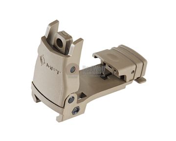 MFT Back Up Polymer Flip Up Rear Sight w/ Windage Adjustment - SDE