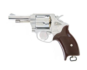 Marushin X Cartridge Police Revolver 3 Inch (Silver / ABS) 6mm 1