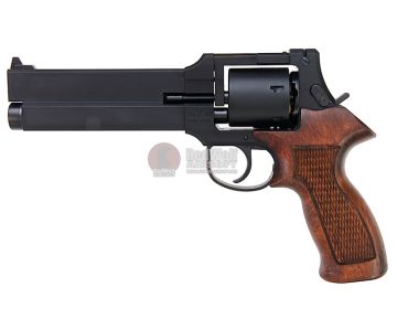 Marushin Mateba Revolver 6mm X-Cartridge Series Matt Black Wood Grip Version 1