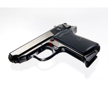 Maruzen PPK/S Walther Green Gas Airsoft Pistol - Black Metal Finish Version 1
