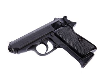 Maruzen PPK/S Walther Green Gas Airsoft Pistol - Black Metal Finish Version 1