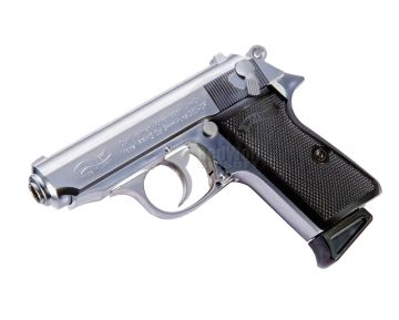 Maruzen PPK/S Walther Green Gas Airsoft Pistol - Silver 1