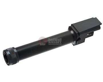 Detonator Aluminum Outer Barrel w/14mm CW Thread for Tokyo Marui USP Compact - Black