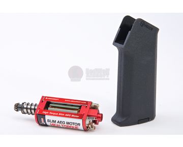 ARES Amoeba Slim Pistol Grip + High Torque Slim AEG Motor 1