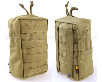 PANTAC Molle Vertical Accessories Pouch (Khaki, CORDURA)