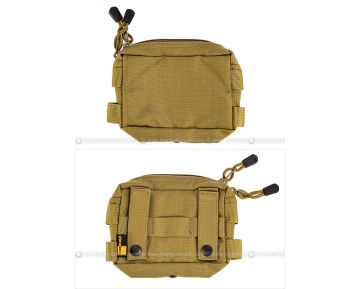 PANTAC Small Molle Accessories Pouch (Khaki, Cordura)