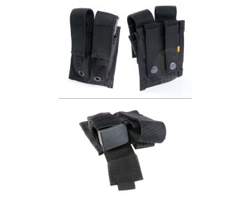 PANTAC Double 9mm Magazine Pouch (BK / CORDURA)