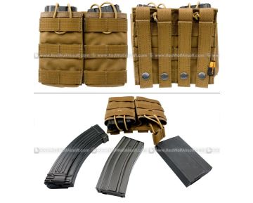 PANTAC Molle Dual Universal Mag Pouch (CB / Cordura)