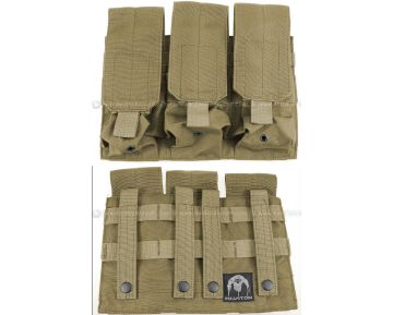 PANTAC Triple M4 Mag Pouch (Khaki / CORDURA)